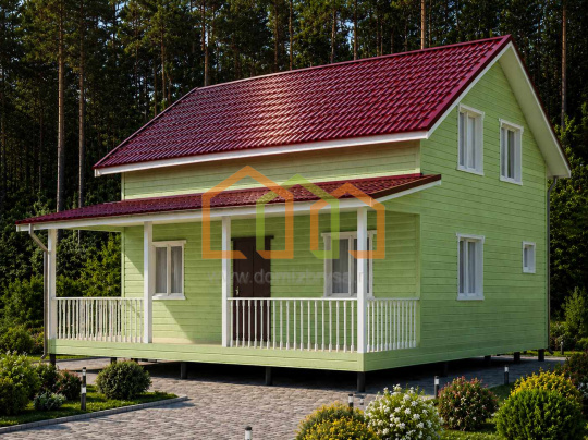 Дом из бруса 8х8